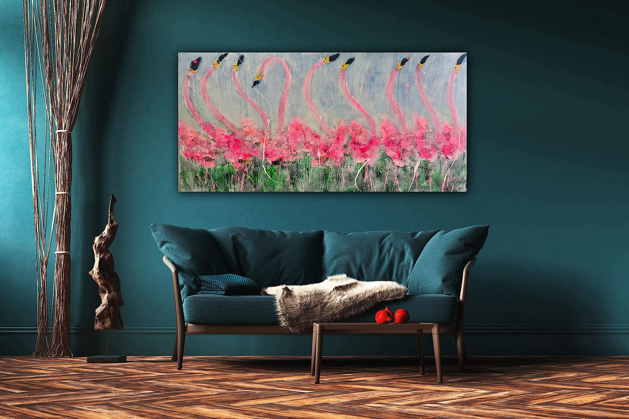 Tickled pink flamingos image 3