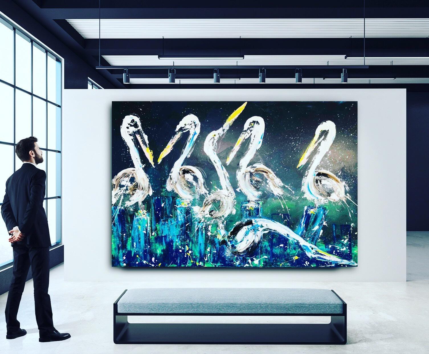 Pelicans at rest. image 0