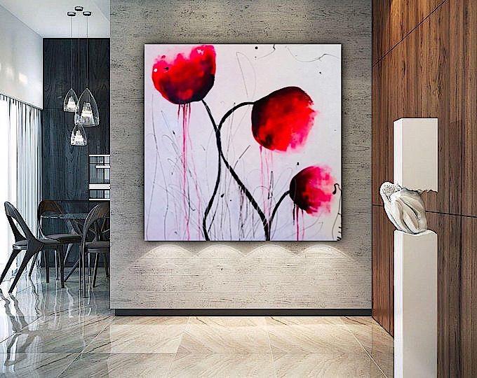 Poppies in the rain image 0