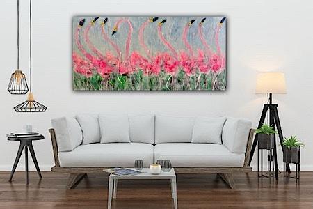 Tickled pink flamingos image 0