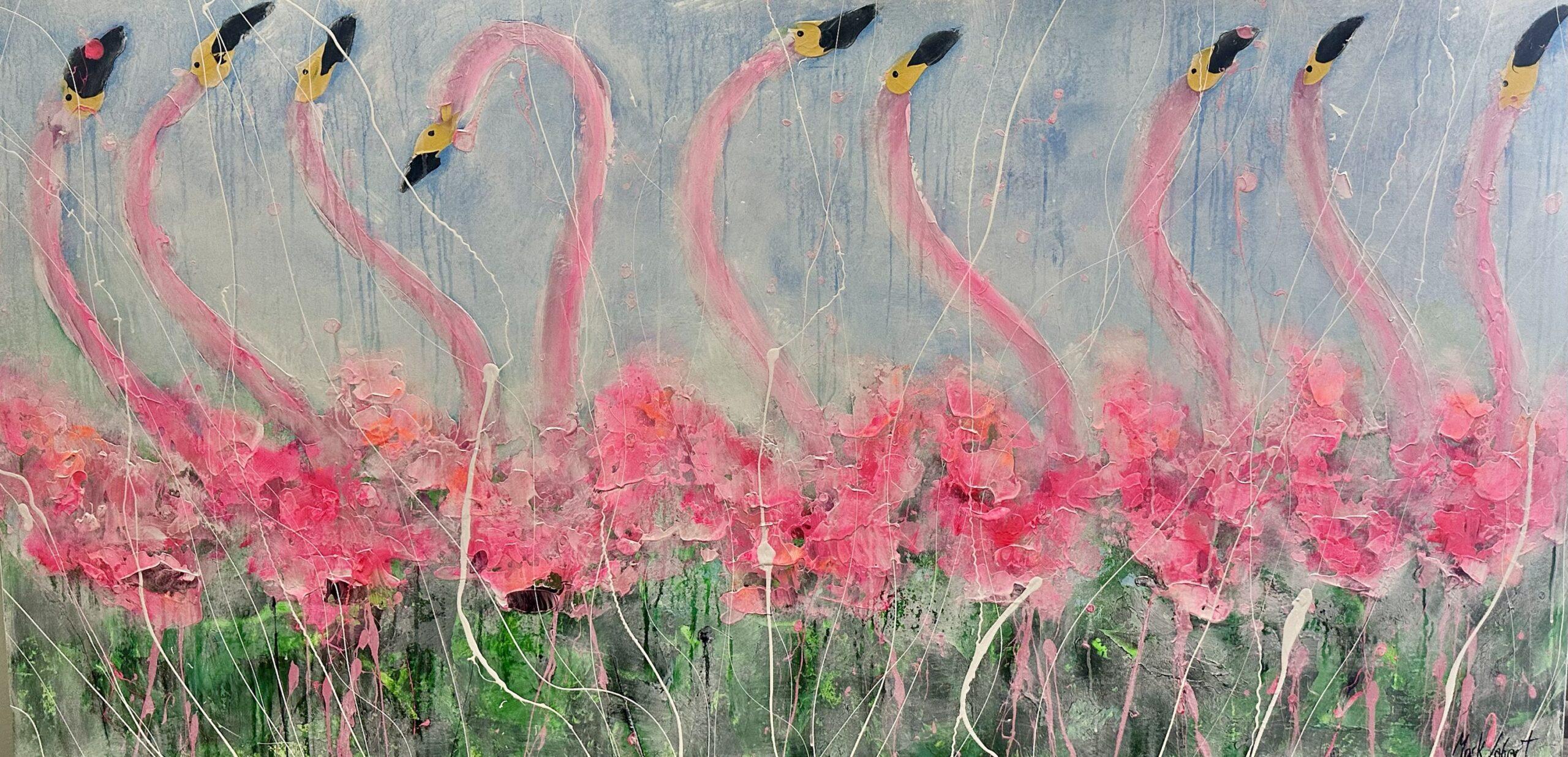 Tickled pink flamingos image 1