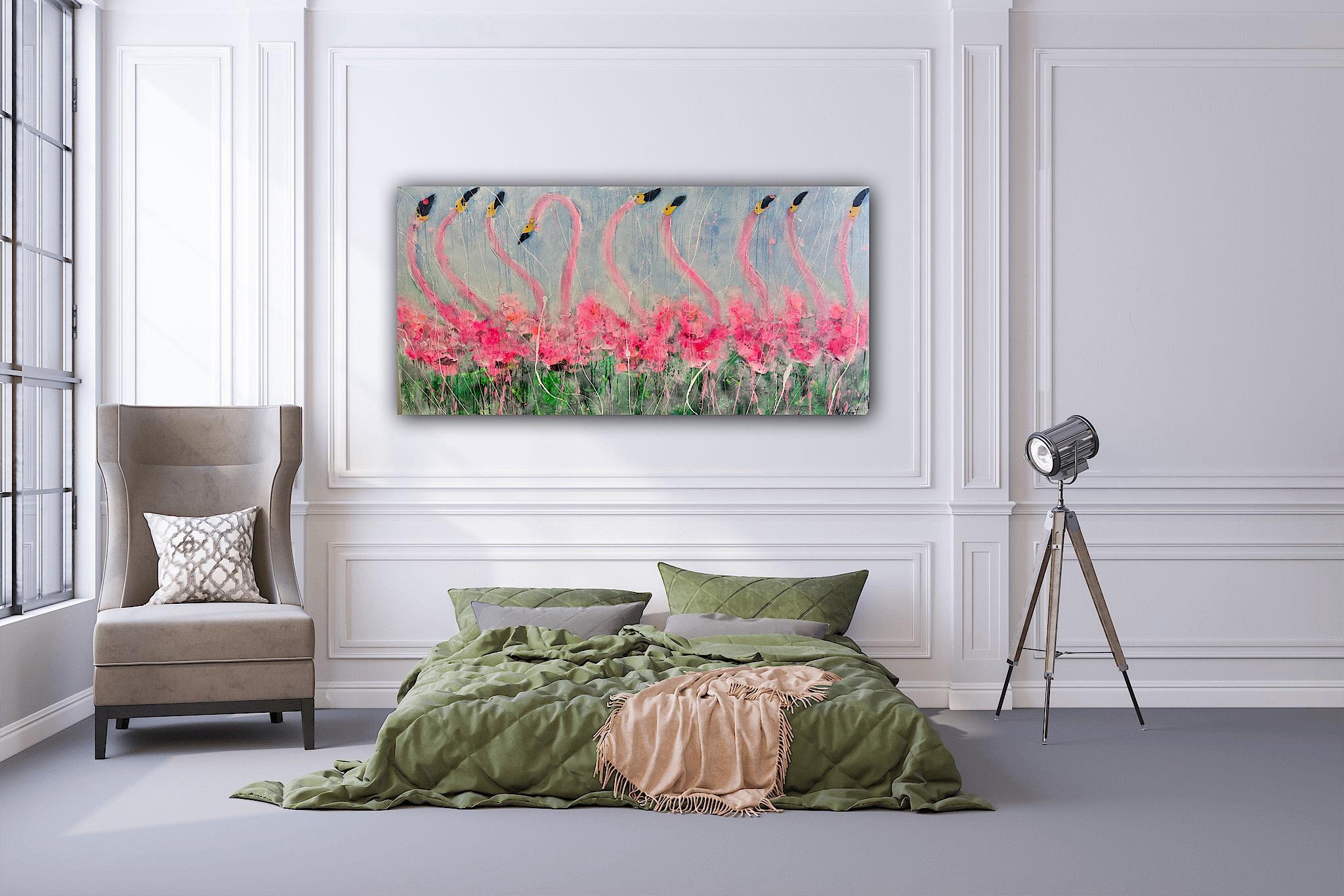 Tickled pink flamingos image 4