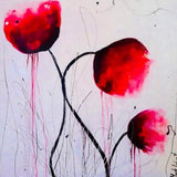 Poppies in the rain image 1